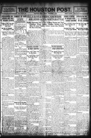 Primary view of object titled 'The Houston Post. (Houston, Tex.), Vol. 30, No. 216, Ed. 1 Friday, November 5, 1915'.