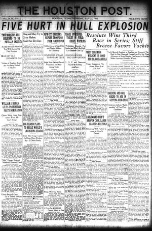 The Houston Post. (Houston, Tex.), Vol. 36, No. 110, Ed. 1 Thursday, July 22, 1920