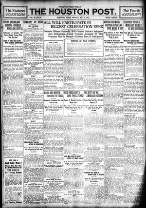 The Houston Post. (Houston, Tex.), Vol. 30, No. 93, Ed. 1 Monday, July 5, 1915
