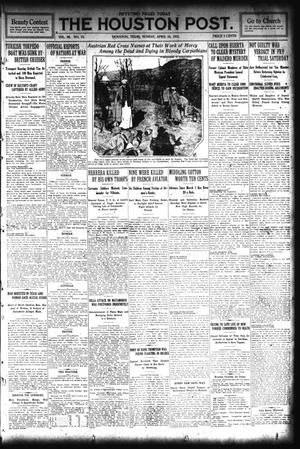 The Houston Post. (Houston, Tex.), Vol. 30, No. 15, Ed. 1 Sunday, April 18, 1915
