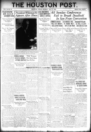 The Houston Post. (Houston, Tex.), Vol. 36, No. 93, Ed. 1 Monday, July 5, 1920