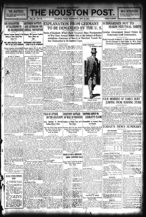 The Houston Post. (Houston, Tex.), Vol. 30, No. 39, Ed. 1 Wednesday, May 12, 1915