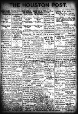 The Houston Post. (Houston, Tex.), Vol. 36, No. 82, Ed. 1 Thursday, June 24, 1920