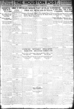 The Houston Post. (Houston, Tex.), Vol. 30, No. 206, Ed. 1 Tuesday, October 26, 1915