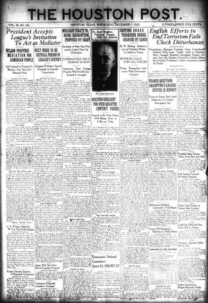 The Houston Post. (Houston, Tex.), Vol. 36, No. 242, Ed. 1 Wednesday, December 1, 1920