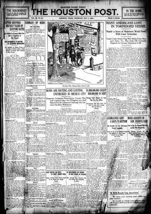 The Houston Post. (Houston, Tex.), Vol. 30, No. 89, Ed. 1 Thursday, July 1, 1915