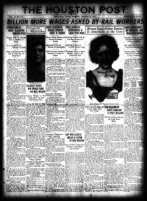 The Houston Post. (Houston, Tex.), Vol. 35, No. 353, Ed. 1 Monday, March 22, 1920