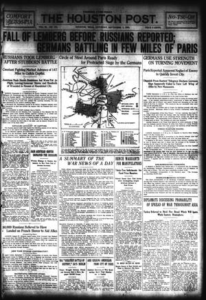 The Houston Post. (Houston, Tex.), Vol. 29, No. 155, Ed. 1 Saturday, September 5, 1914