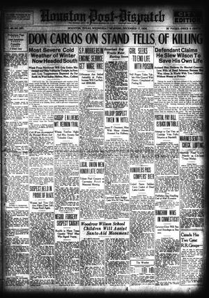 Primary view of object titled 'Houston Post-Dispatch (Houston, Tex.), Vol. 40, No. 257, Ed. 1 Wednesday, December 17, 1924'.