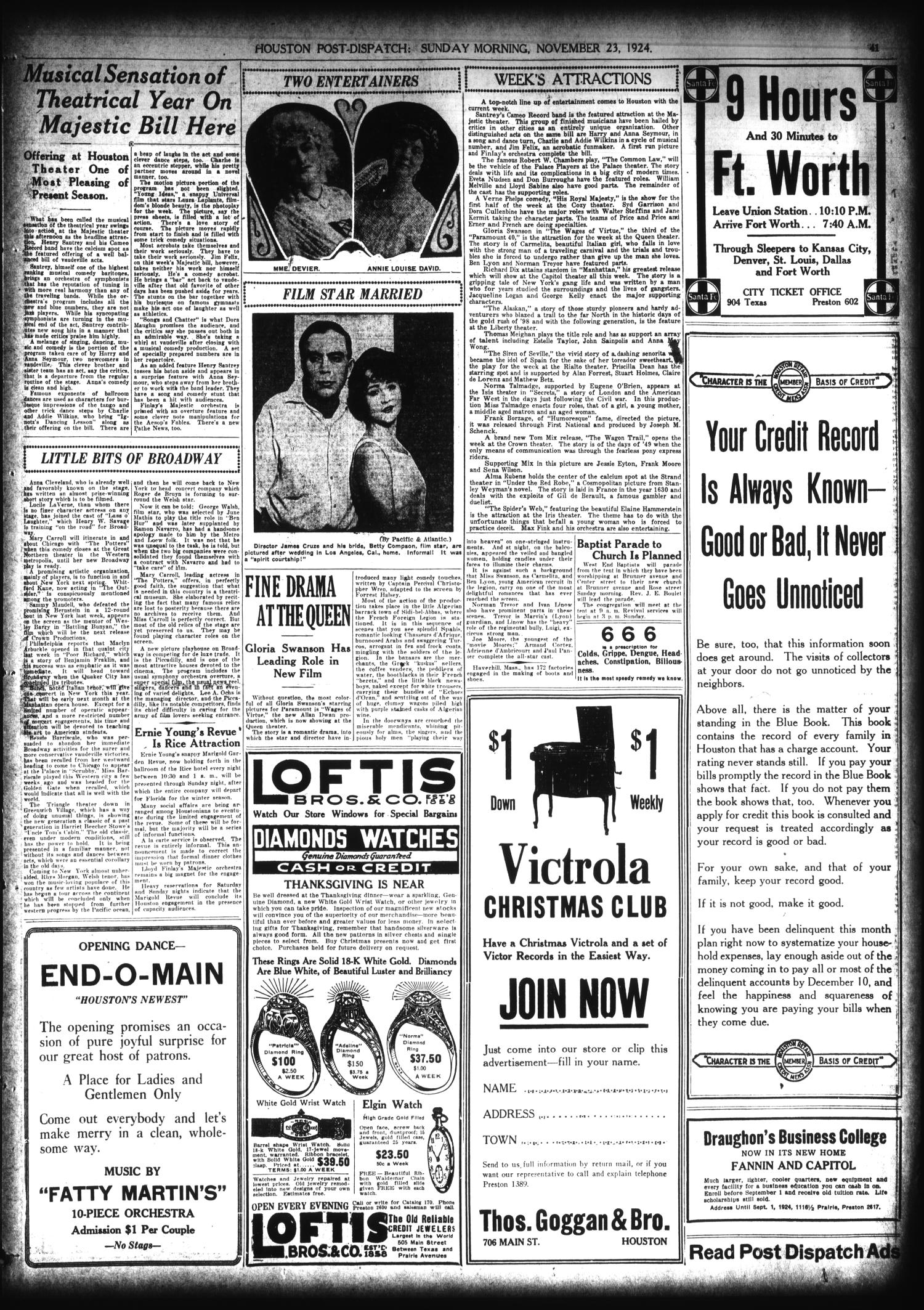 Houston Post-Dispatch (Houston, Tex.), Vol. 40, No. 233, Ed. 1 Sunday, November 23, 1924
                                                
                                                    [Sequence #]: 53 of 75
                                                
