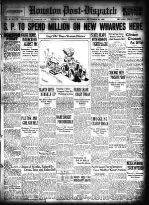 Houston Post-Dispatch (Houston, Tex.), Vol. 40, No. 179, Ed. 1 Tuesday, September 30, 1924