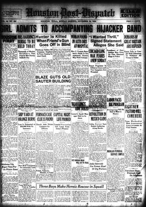 Houston Post-Dispatch (Houston, Tex.), Vol. 40, No. 234, Ed. 1 Monday, November 24, 1924