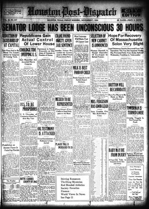 Houston Post-Dispatch (Houston, Tex.), Vol. 40, No. 217, Ed. 1 Friday, November 7, 1924