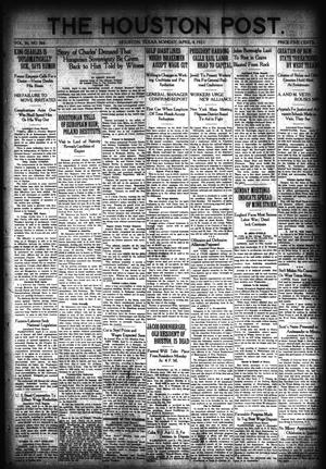 The Houston Post. (Houston, Tex.), Vol. 36, No. 366, Ed. 1 Monday, April 4, 1921