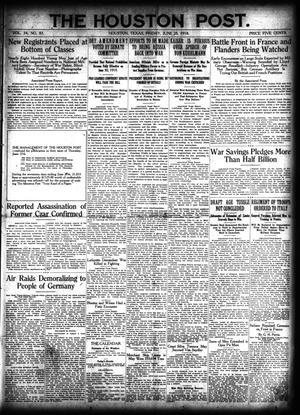 The Houston Post. (Houston, Tex.), Vol. 34, No. 85, Ed. 1 Friday, June 28, 1918
