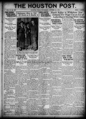 The Houston Post. (Houston, Tex.), Vol. 37, No. 205, Ed. 1 Wednesday, October 26, 1921