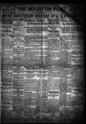 Primary view of object titled 'The Houston Post. (Houston, Tex.), Vol. 31, No. 86, Ed. 1 Thursday, June 29, 1916'.
