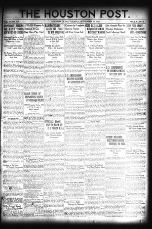 The Houston Post. (Houston, Tex.), Vol. 37, No. 169, Ed. 1 Tuesday, September 20, 1921