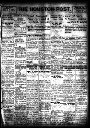The Houston Post. (Houston, Tex.), Vol. 31, No. 210, Ed. 1 Tuesday, October 31, 1916