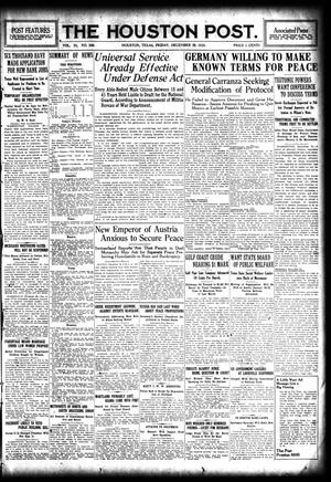 The Houston Post. (Houston, Tex.), Vol. 31, No. 269, Ed. 1 Friday, December 29, 1916
