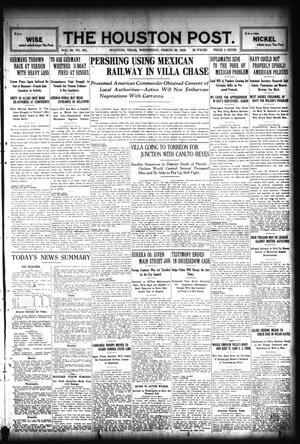 The Houston Post. (Houston, Tex.), Vol. 30, No. 361, Ed. 1 Wednesday, March 29, 1916