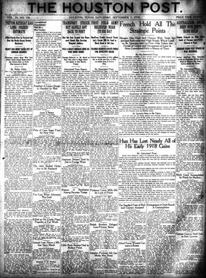 The Houston Post. (Houston, Tex.), Vol. 34, No. 156, Ed. 1 Saturday, September 7, 1918