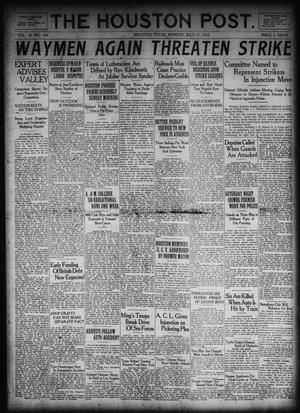 The Houston Post. (Houston, Tex.), Vol. 38, No. 104, Ed. 1 Monday, July 17, 1922