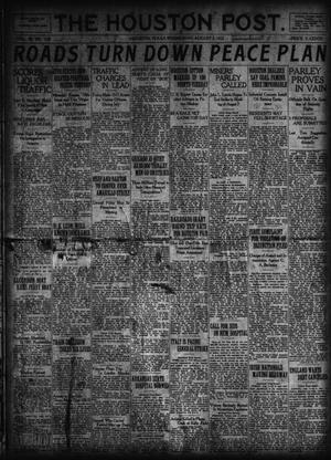 The Houston Post. (Houston, Tex.), Vol. 38, No. 120, Ed. 1 Wednesday, August 2, 1922