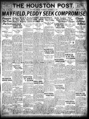 Primary view of object titled 'The Houston Post. (Houston, Tex.), Vol. 38, No. 191, Ed. 1 Thursday, October 12, 1922'.