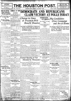 The Houston Post. (Houston, Tex.), Vol. 31, No. 217, Ed. 1 Tuesday, November 7, 1916