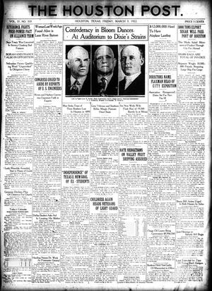 The Houston Post. (Houston, Tex.), Vol. 37, No. 333, Ed. 1 Friday, March 3, 1922