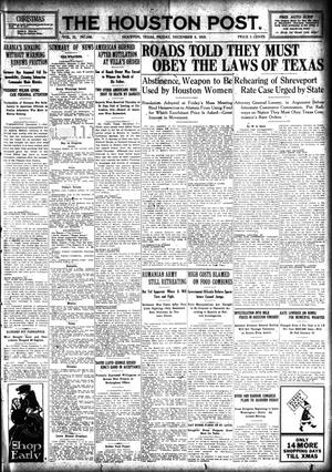 The Houston Post. (Houston, Tex.), Vol. 31, No. 248, Ed. 1 Friday, December 8, 1916