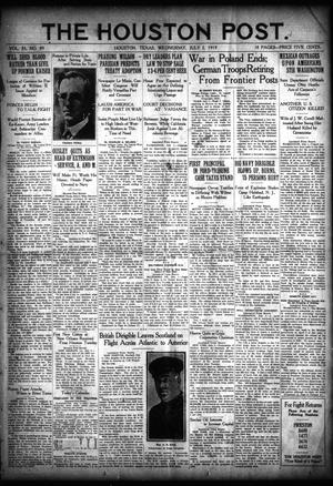 The Houston Post. (Houston, Tex.), Vol. 35, No. 89, Ed. 1 Wednesday, July 2, 1919