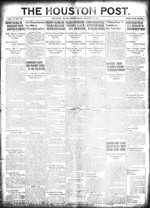 The Houston Post. (Houston, Tex.), Vol. 37, No. 135, Ed. 1 Wednesday, August 17, 1921