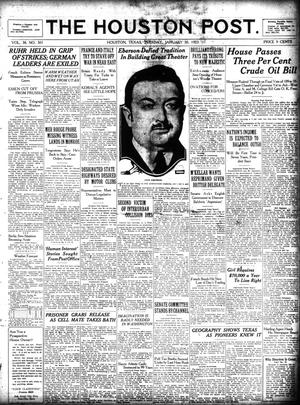 The Houston Post. (Houston, Tex.), Vol. 38, No. 301, Ed. 1 Tuesday, January 30, 1923