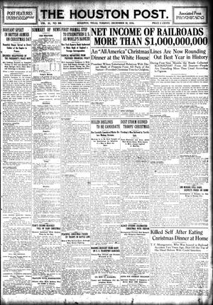 The Houston Post. (Houston, Tex.), Vol. 31, No. 266, Ed. 1 Tuesday, December 26, 1916