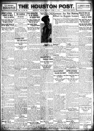 The Houston Post. (Houston, Tex.), Vol. 33, No. 68, Ed. 1 Monday, June 11, 1917