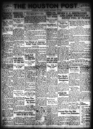The Houston Post. (Houston, Tex.), Vol. 39, No. 159, Ed. 1 Monday, September 10, 1923