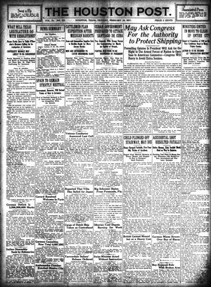 The Houston Post. (Houston, Tex.), Vol. 31, No. 321, Ed. 1 Monday, February 19, 1917