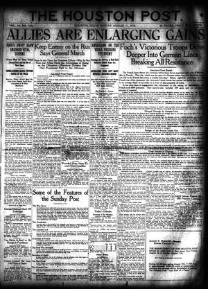 The Houston Post. (Houston, Tex.), Vol. 34, No. 129, Ed. 1 Sunday, August 11, 1918