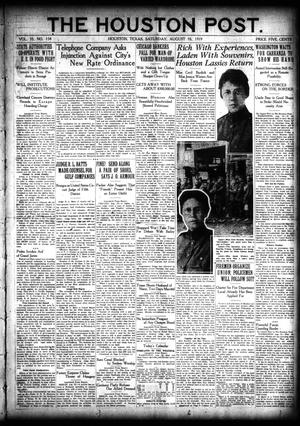 The Houston Post. (Houston, Tex.), Vol. 35, No. 134, Ed. 1 Saturday, August 16, 1919