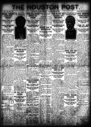 The Houston Post. (Houston, Tex.), Vol. 34, No. 225, Ed. 1 Friday, November 15, 1918