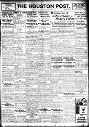 The Houston Post. (Houston, Tex.), Vol. 31, No. 259, Ed. 1 Tuesday, December 19, 1916