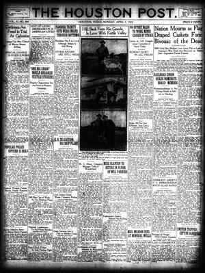 The Houston Post. (Houston, Tex.), Vol. 37, No. 364, Ed. 1 Monday, April 3, 1922