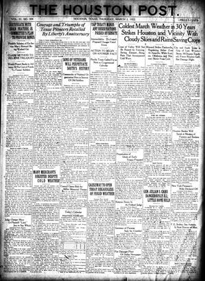 The Houston Post. (Houston, Tex.), Vol. 37, No. 332, Ed. 1 Thursday, March 2, 1922