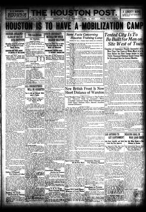 The Houston Post. (Houston, Tex.), Vol. 33, No. 69, Ed. 1 Tuesday, June 12, 1917