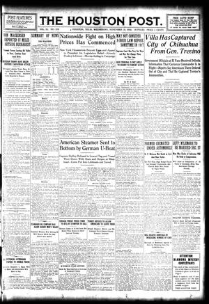 The Houston Post. (Houston, Tex.), Vol. 31, No. 239, Ed. 1 Wednesday, November 29, 1916
