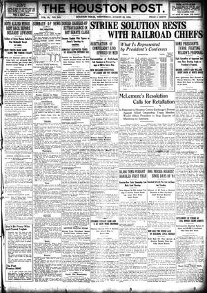 The Houston Post. (Houston, Tex.), Vol. 31, No. 141, Ed. 1 Wednesday, August 23, 1916