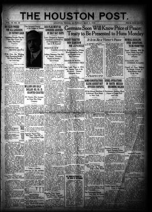 The Houston Post. (Houston, Tex.), Vol. 35, No. 29, Ed. 1 Saturday, May 3, 1919