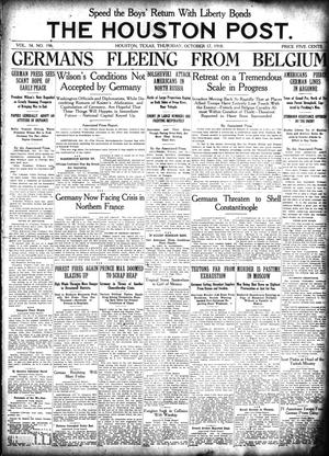 The Houston Post. (Houston, Tex.), Vol. 34, No. 196, Ed. 1 Thursday, October 17, 1918